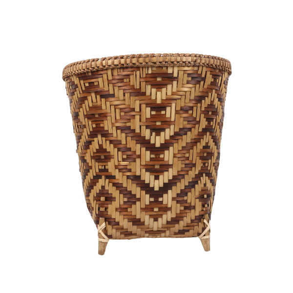 Geometric Bamboo Basket & Planter